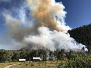 wildfire - Peak to Peak Painting Durango Colorado